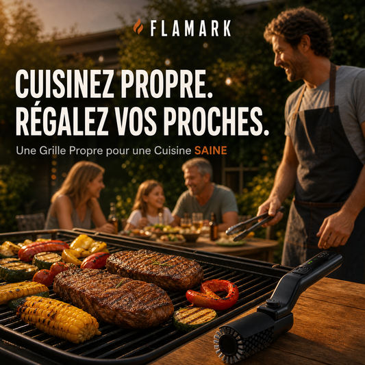 Flamark ProBrush Elite™ - Brosse électrique pour barbecue